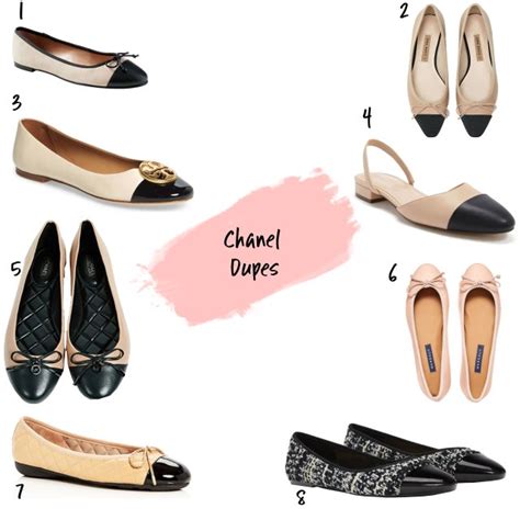 chanel ballet flat dupe|Chanel slingback flats dupe.